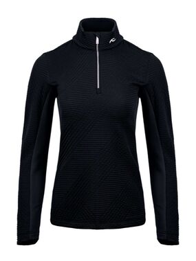 KJUS Women's Sense Half Zip Top - K00465 - Black - Large/40- NWT